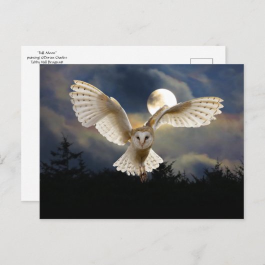 「満月」 ポストカード (正面/裏面)