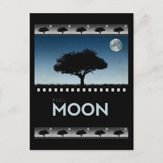 満月 ポストカード (正面)