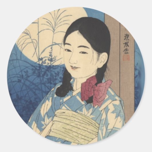 満月 ラウンドシール (正面)