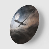 満月 ラウンド壁時計 (傾斜)