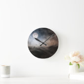 満月 ラウンド壁時計 (ホーム)