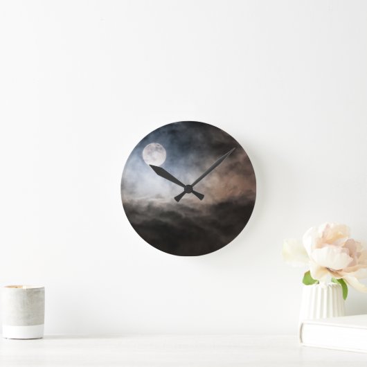 満月 ラウンド壁時計 (ホーム)