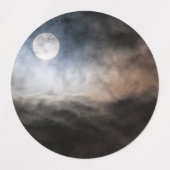 満月 ラベル (デザイン1)