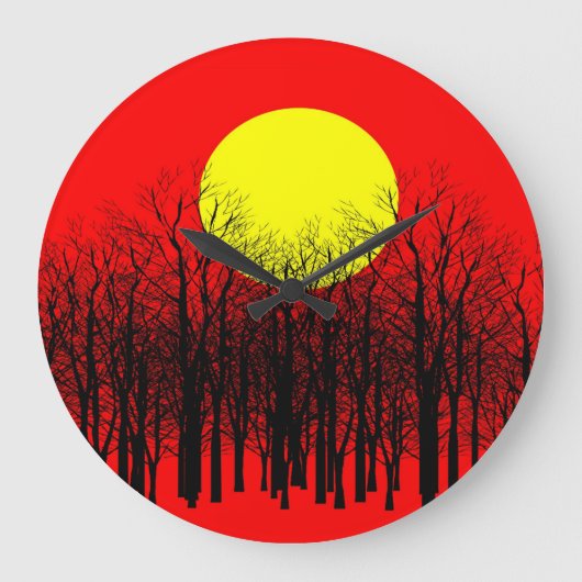満月 ラージ壁時計 (正面)