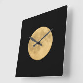 満月 |ワシントン州シアトル スクエア壁時計 (傾斜)