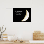 満月、引用文、人生は常に変化するポスター ポスター (キッチン)