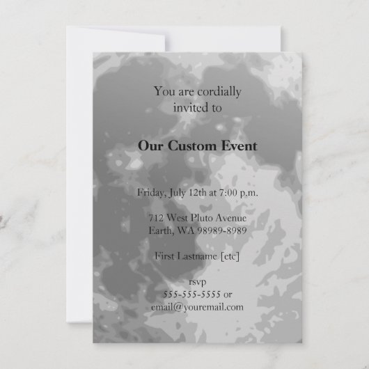 満月 招待状 (正面)