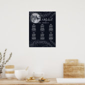 満月・星座図 ポスター (キッチン)