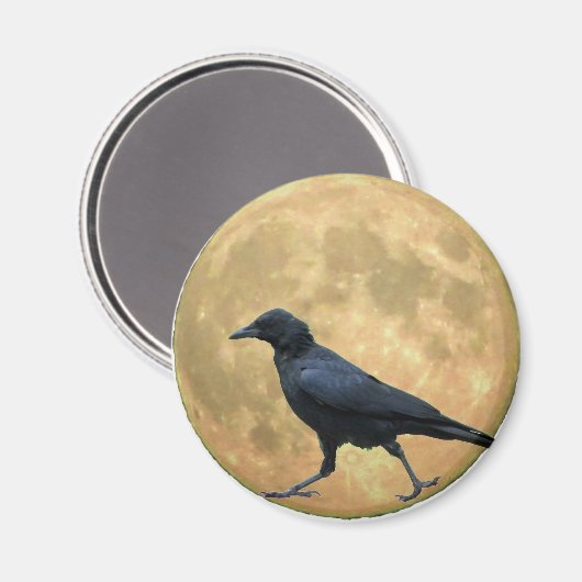 満月、歩くクロウ マグネット (正面/裏面)