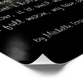 満月、私の真の忠実な友人～詩 ポスター (コーナー)