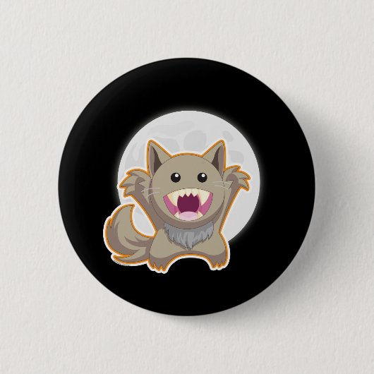 満月 缶バッジ (正面)