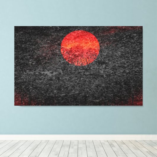 満月#5 キャンバスプリント (インサイチュ (ウッドフロア))