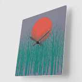 満月#6 スクエア壁時計 (傾斜)