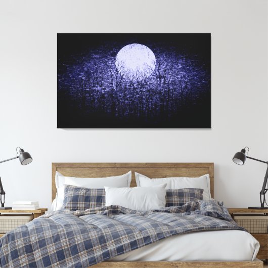 満月#9 キャンバスプリント (インサイチュ (寝室))