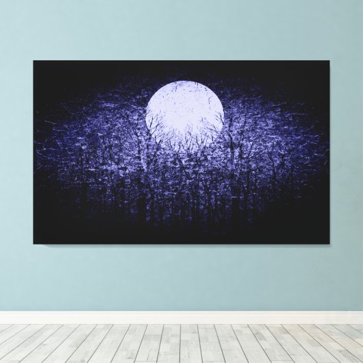 満月#9 キャンバスプリント (インサイチュ (ウッドフロア))