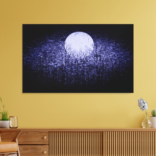満月#9 キャンバスプリント (インサイチュ (リビング))
