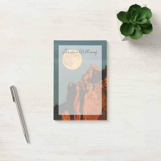 満月 | Basalt Cliffs Smith Rock州パーク ポストイット (オフィス)