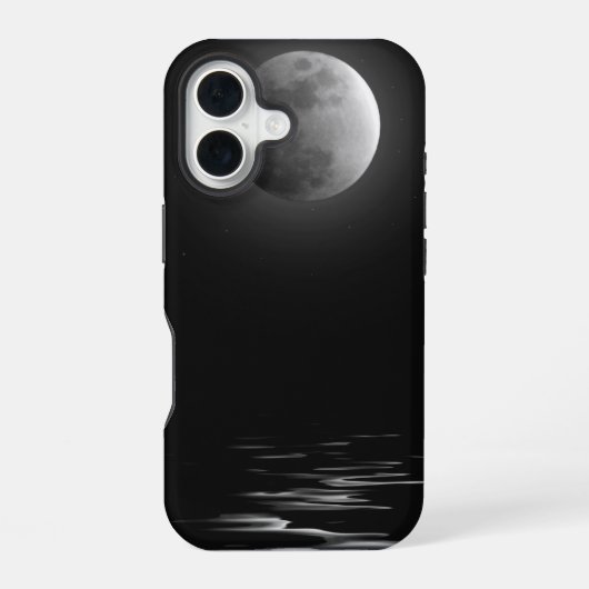 満月 iPhone 16ケース (裏面)