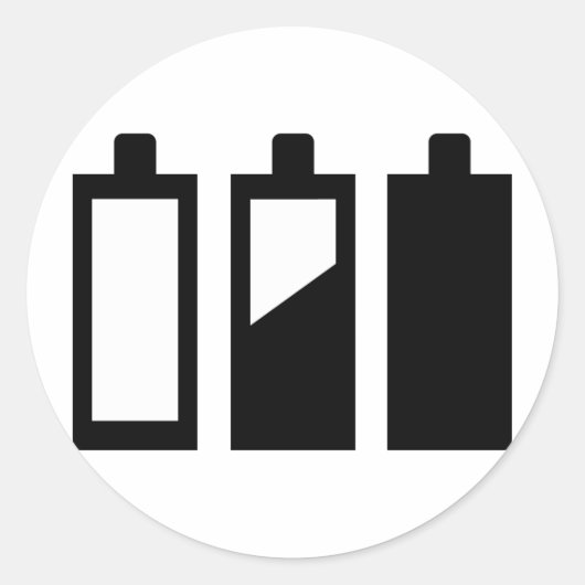 満杯で空になる ラウンドシール (正面)