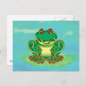 満杯のカエル ポストカード (正面/裏面)