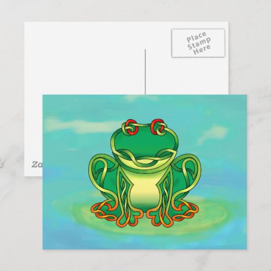 満杯のカエル ポストカード (正面/裏面)