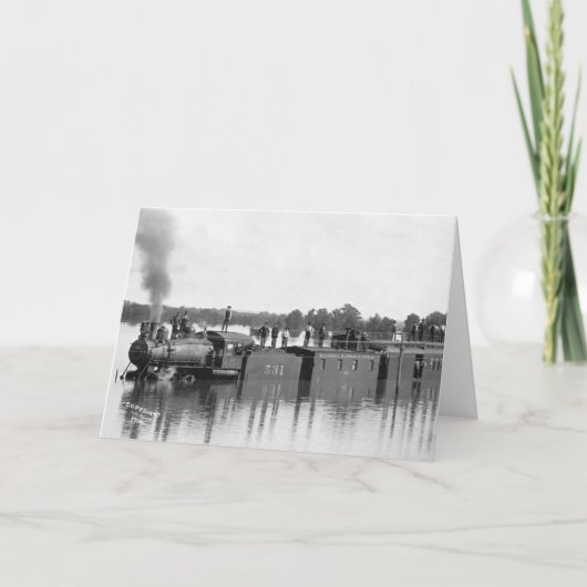 満潮列車、1904年 カード (正面)