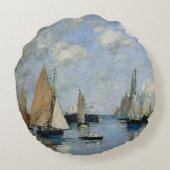 満潮、Trouvilleの突堤 ラウンドクッション (裏面)