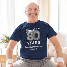 満点の80歳の誕生日 Tシャツ