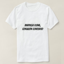 満腹、幸せなハートスペインの Tシャツ