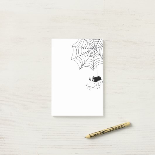 満足したクモ ポストイット (デスク上)