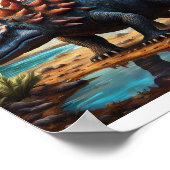 満足なアンキロザウルス ポスター (角)