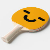 満足なスマイリーフェイスオレンジ卓球ラケット 卓球ラケット (正面アングル)