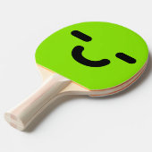満足なスマイリーフェイスグリーン卓球ラケット 卓球ラケット (正面アングル)