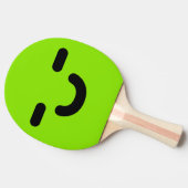 満足なスマイリーフェイスグリーン卓球ラケット 卓球ラケット (横)