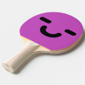 満足なスマイリーフェイスパープル卓球ラケット 卓球ラケット (正面アングル)