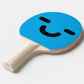 満足なスマイリーフェイスブルー卓球ラケット 卓球ラケット (正面アングル)