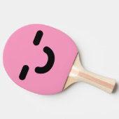 満足なスマイリーフェイスライトピンク卓球ラケット 卓球ラケット (横)