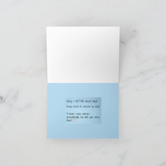 満足な母の日 カード (内部)