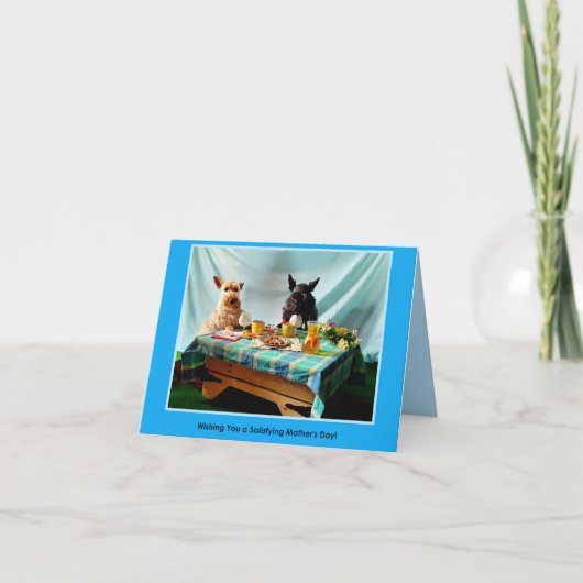 満足な母の日 カード (正面)