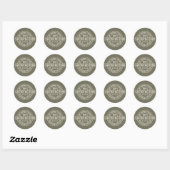 満足保証ステッカー ラウンドシール (シート)