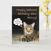 満足度の高い誕生日(カスタマイズ可能) カード (黄色い花)