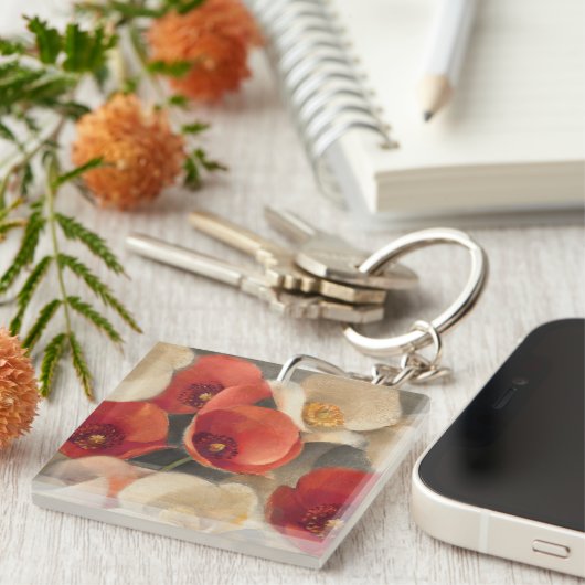 満開のケシ キーホルダー (正面右)