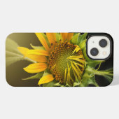 満開のヒマワリの入り口 iPhoneケース (裏面横)
