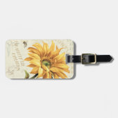 満開のヒマワリ ラゲッジタグ (正面横)