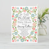満開のベビーシャワー招待状 招待状 (スタンド正面)