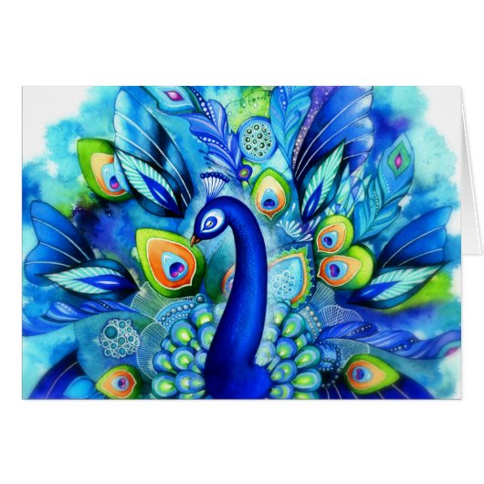 満開の孔雀 (正面横)