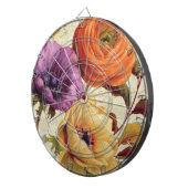 満開の花模様 ダーツボード (正面右)