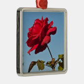 満開はばら色ボール、パサデナCaliforに上がりました メタルオーナメント (右)