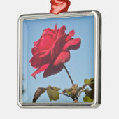 満開はばら色ボール、パサデナCaliforに上がりました メタルオーナメント (左)