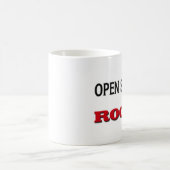源の石を開けて下さい コーヒーマグカップ (中央)